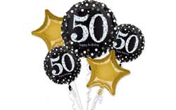 50th Birthday Bouquet Balloons
