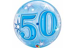 50th Birthday Bubble Balloons