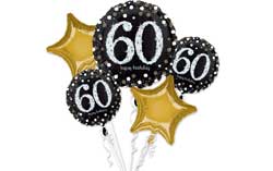 60th Birthday Bouquet Balloons
