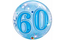 60th Birthday Bubble Balloons