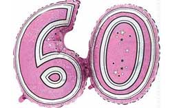 60th Birthday Jumbo Foil Balloons
