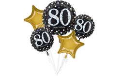 80th Birthday Bouquet Balloons