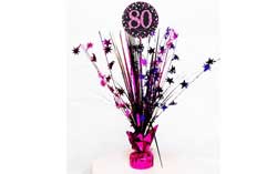 80th Birthday Centrepieces