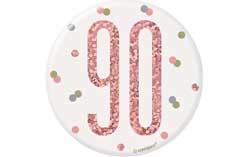 90th Birthday Badges&Rosettes