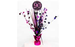 90th Birthday Centrepieces